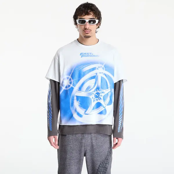 Puma Majica Puma x Fast & Furious Ls Tee Puma White/ Dusky Gray L
