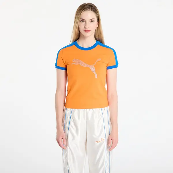 Puma Majica Puma x FENTY T7 Slim Tee Rickie Orange M