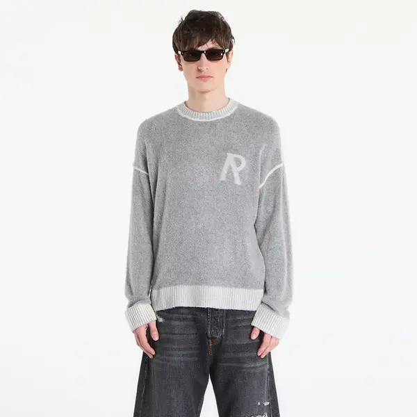 REPRESENT Majica REPRESENT Laurel Knit Sweatshirt UNISEX Sun Fade Grey XXL