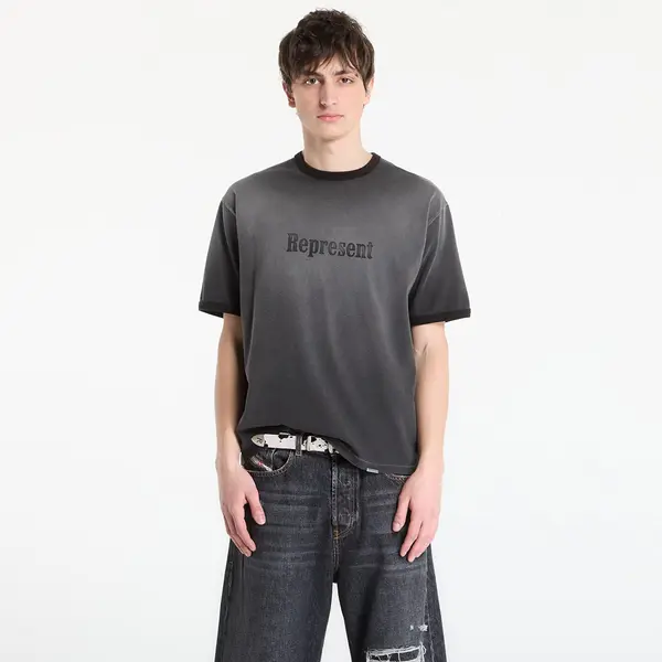 REPRESENT Majica REPRESENT Ringer T-Shirt UNISEX Stained Black M