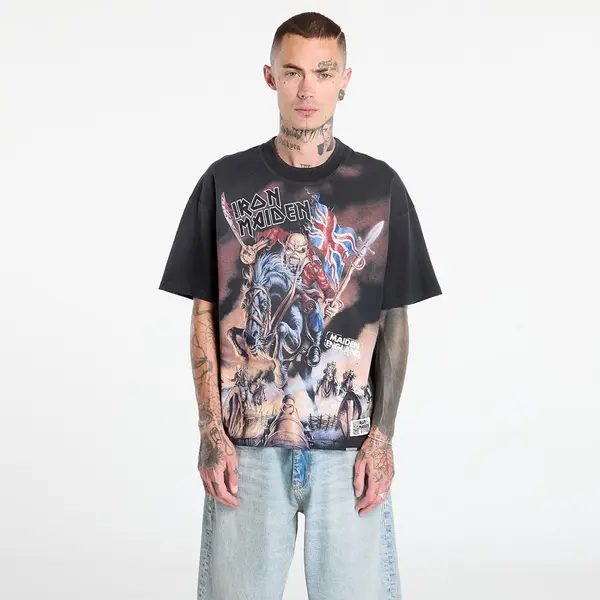 REPRESENT Majica REPRESENT x Iron Maiden Steed T-Shirt Stained Black S