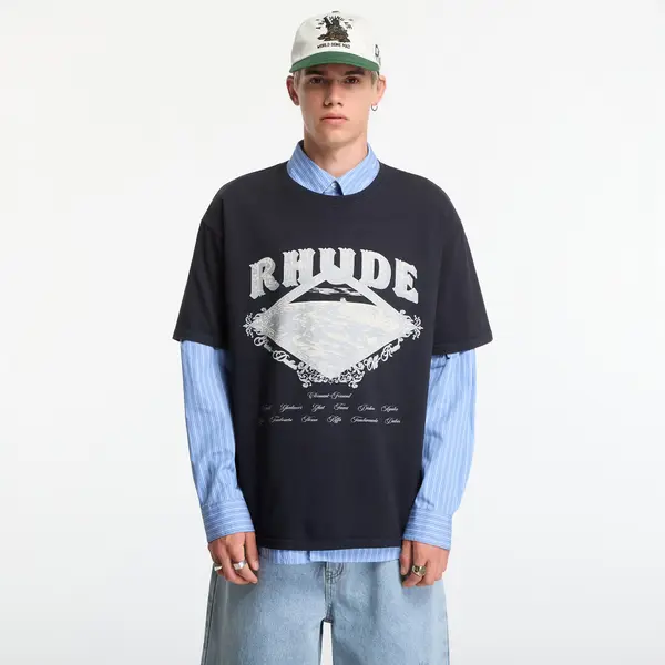 Rhude Majica Rhude Dakar Convoy Tee Vintage Black/ Silver L