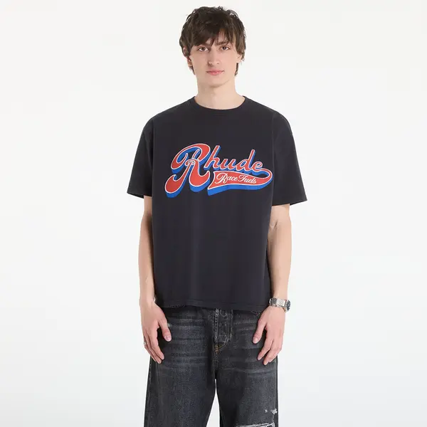 Rhude Majica Rhude Pit Stop Tee Vintage Black/ Red/ Blue M