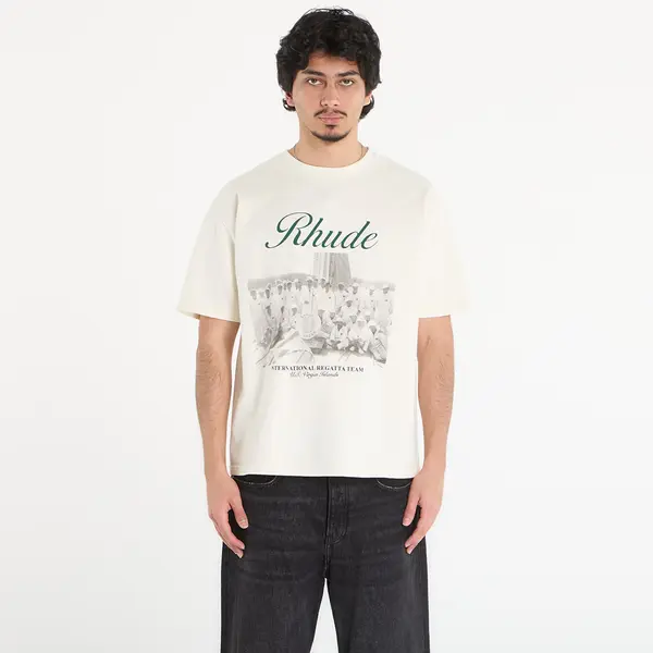 Rhude Majica Rhude Virgin Islands Script Tee Vintage White/ Black/ Green XXL
