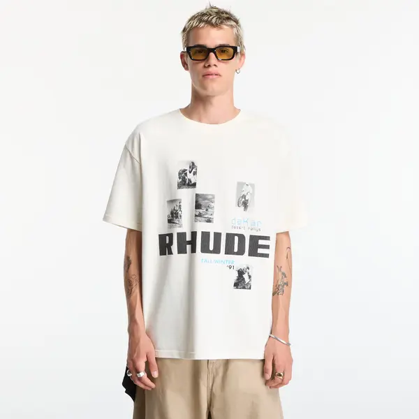 Rhude Majica Rhude Winter 91 Rallye Tee Vintage White/ Black/ Blue M