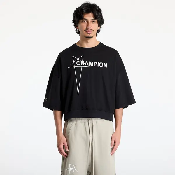Rick Owens DRKSHDW Majica Rick Owens DRKSHDW x Champion Tommy Cropped Tee Black XL