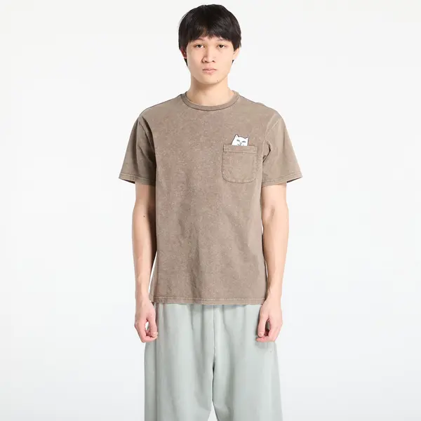 RIPNDIP Majica RIPNDIP Lord Nermal Pocket Tee Brown Vintage Wash XL