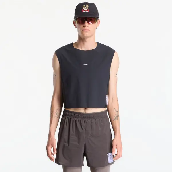Satisfy Majica Satisfy Justice Trail Cropped Muscle Tee Black S