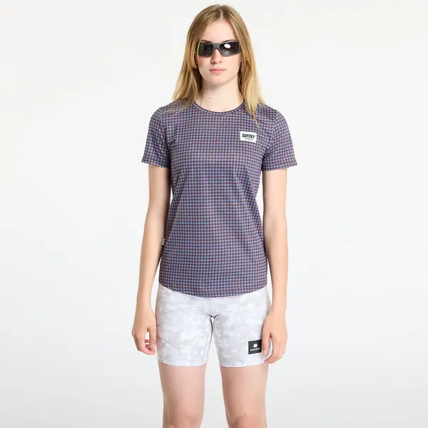 SAYSKY Majica SAYSKY W Houndstooth Combat T-Shirt Blue Aop S
