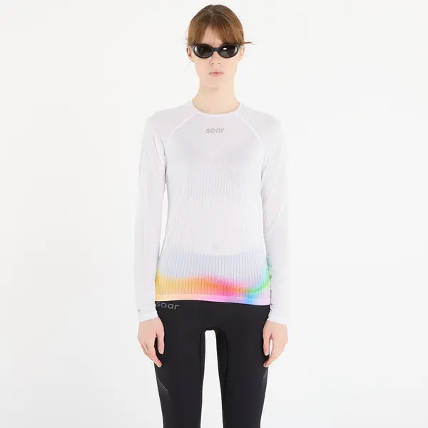 SOAR Running Majica SOAR Race Base White/ Summer Rainbow S