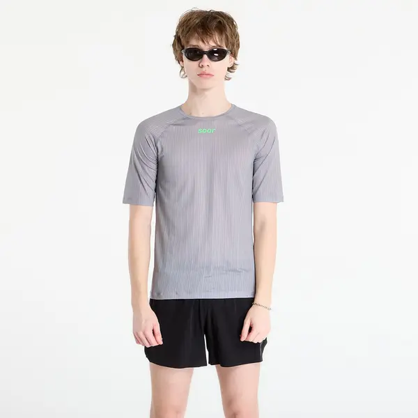 SOAR Running Majica SOAR Race Tee Silver Grey L