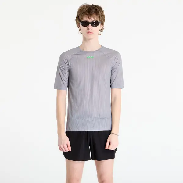 SOAR Running Majica SOAR Race Tee Silver Grey L