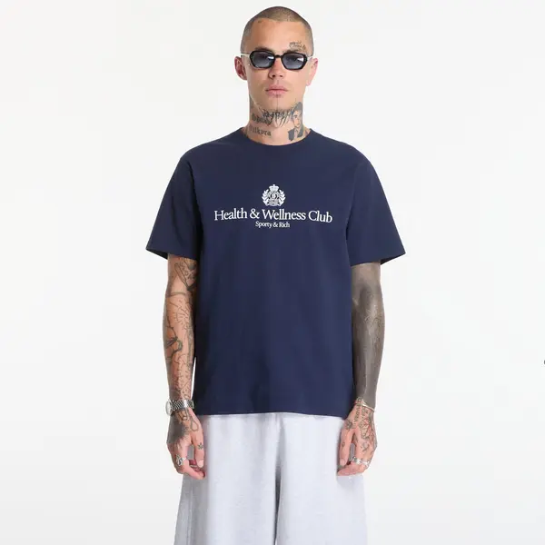 Sporty & Rich Majica Sporty & Rich H&W Crest Tshirt UNISEX Dark Navy S