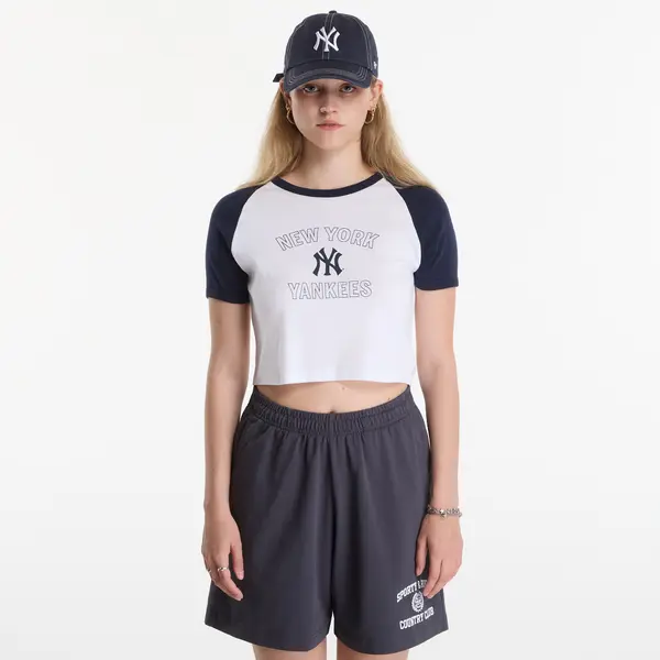 Sporty & Rich Majica Sporty & Rich Yankees Arch Baby Baseball Tee White/ Dark Navy XL