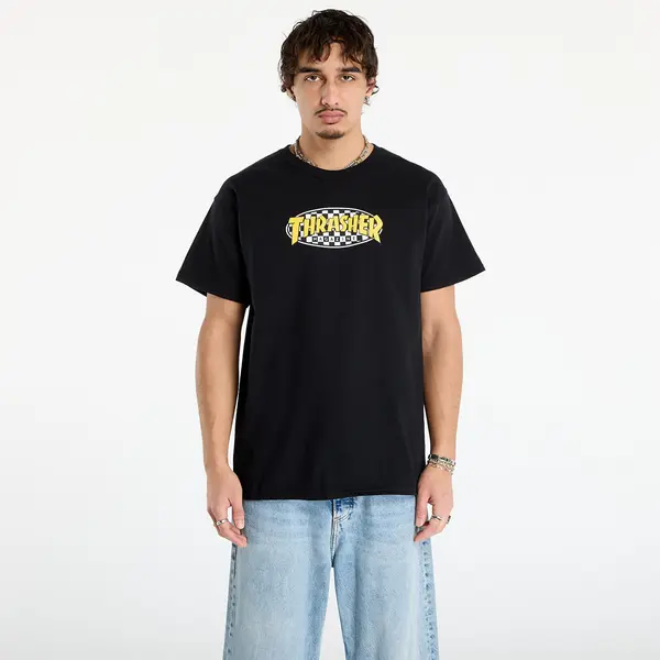 Thrasher Majica Thrasher Checkered Oval T-Shirt Black M