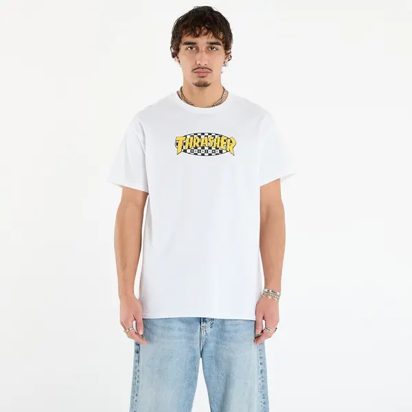 Thrasher Majica Thrasher Checkered Oval T-Shirt White L