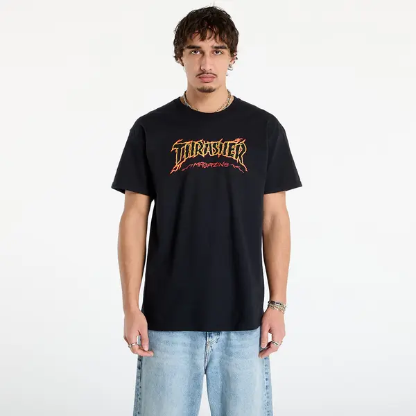 Thrasher Majica Thrasher Cracked by Exteenager T-Shirt Black M