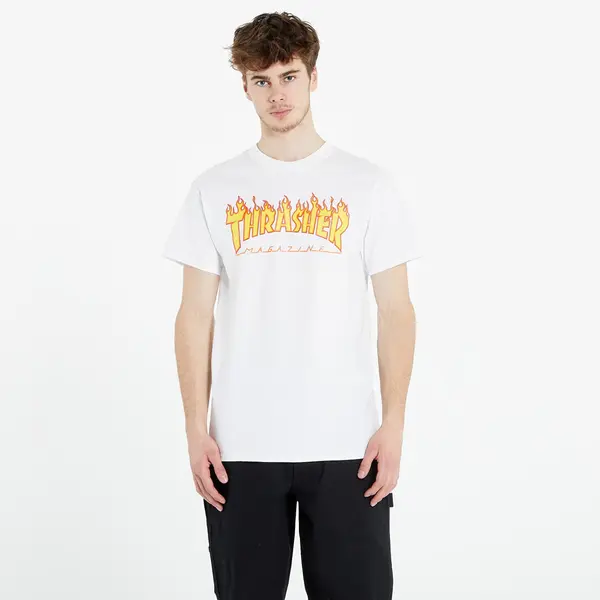 Thrasher Majica Thrasher Flame Logo T-Shirt White L