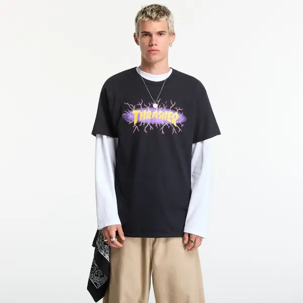 Thrasher Majica Thrasher Lightning T-Shirt Black L