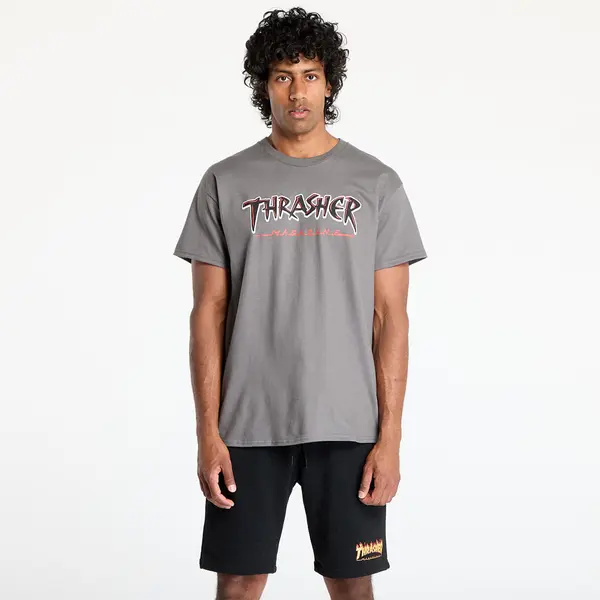 Thrasher Majica Thrasher Slash T-shirt Charcoal M