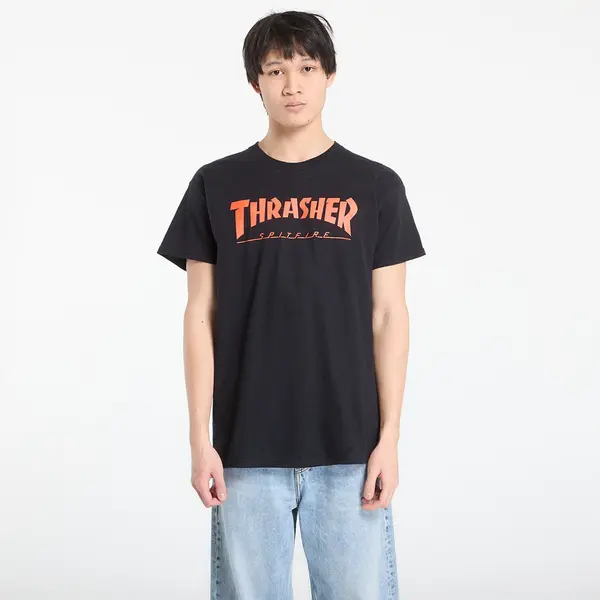 Thrasher Majica Thrasher x Spitfire Big Head Jake T-Shirt Black M