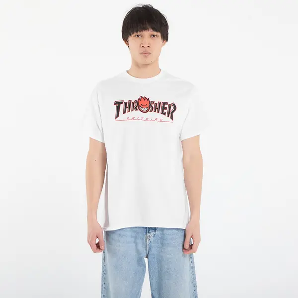Thrasher Majica Thrasher x Spitfire Big Head Outline T-Shirt White M