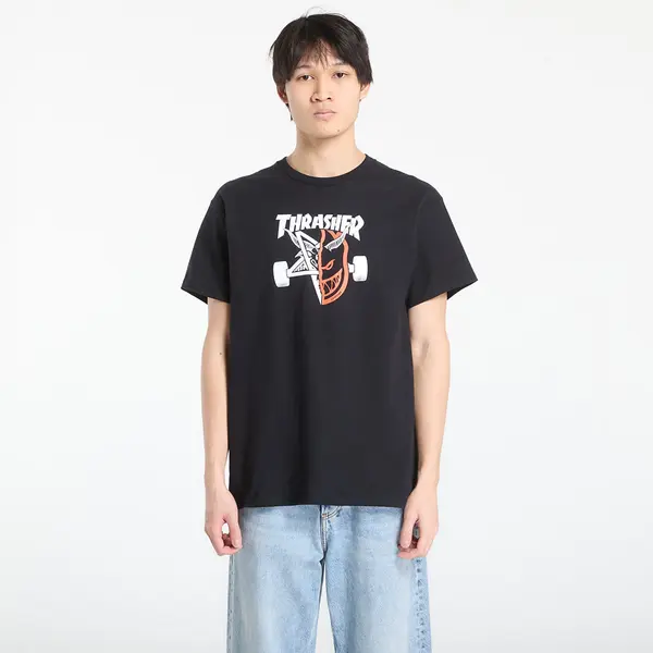 Thrasher Majica Thrasher x Spitfire Thrash & Burn T-Shirt Black S