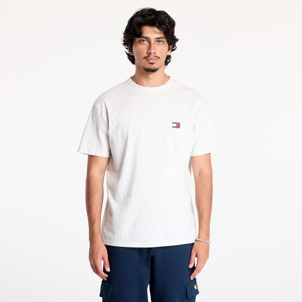 Tommy Hilfiger Majica Tommy Jeans Badge Crew Neck T-Shirt Silver Grey Htr L