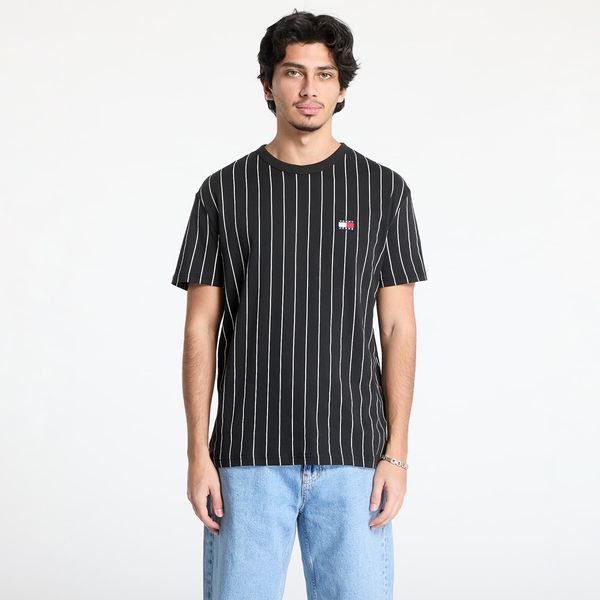 Tommy Hilfiger Majica Tommy Jeans Reg Stripe Badge Top Black M