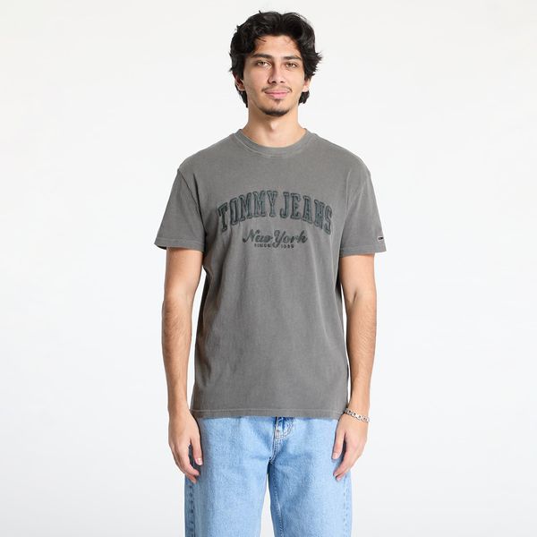 Tommy Hilfiger Majica Tommy Jeans Reg Vintage Varsity Tee Black M