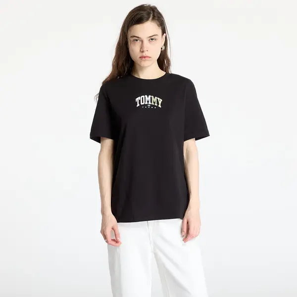 Tommy Hilfiger Majica Tommy Jeans Relaxed Color Varsity Tee Black S