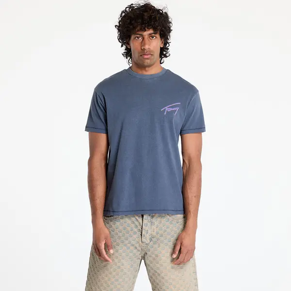 Tommy Hilfiger Majica Tommy Jeans Relaxed Faded Graphic Tee Blue S