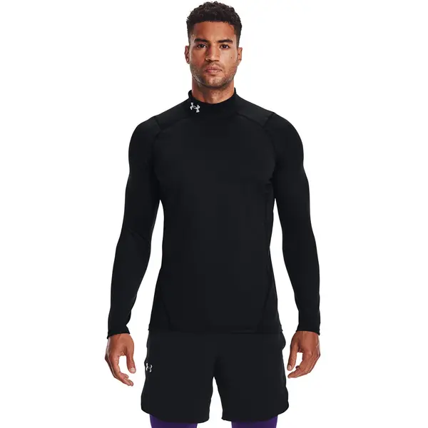 Under Armour Majica Under Armour Cg Armour Fitted Mock Black/ White XXL