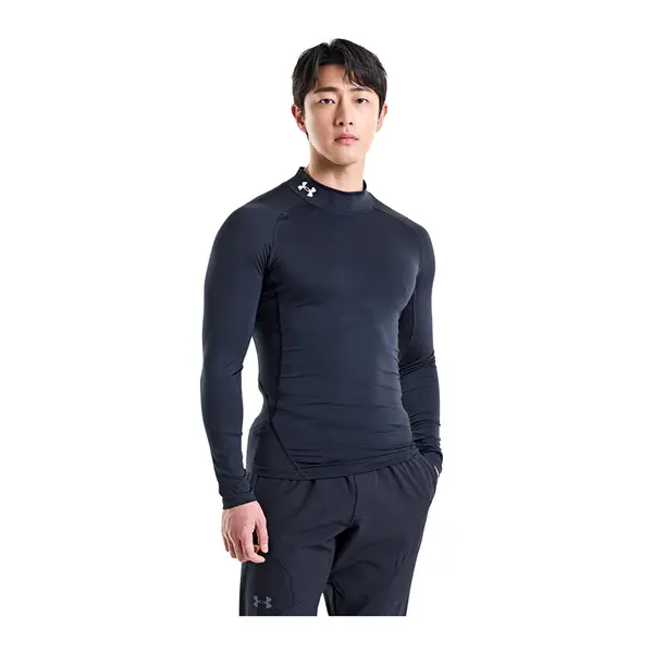 Under Armour Majica Under Armour Hg Armour Comp Mock LS Black/ White XS