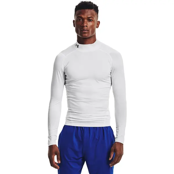 Under Armour Majica Under Armour Hg Armour Comp Mock LS White/ Black M
