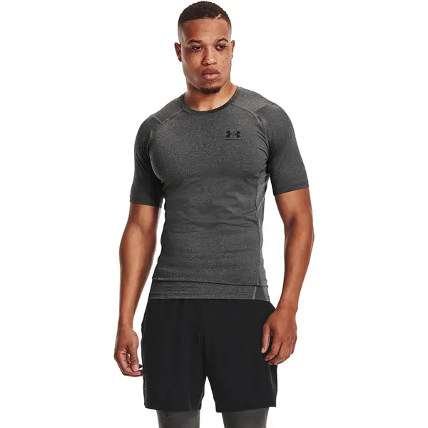 Under Armour Majica Under Armour Hg Armour Comp SS Tee Carbon Heather/ Black XL