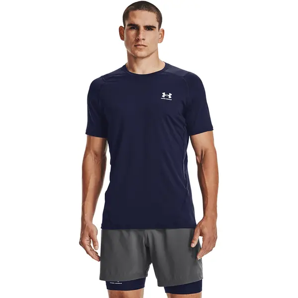 Under Armour Majica Under Armour Hg Armour Fitted SS Midnight Navy/ White XXXL