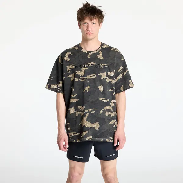 Under Armour Majica Under Armour Project Rock All Over Print T-shirt Grey/ Green M