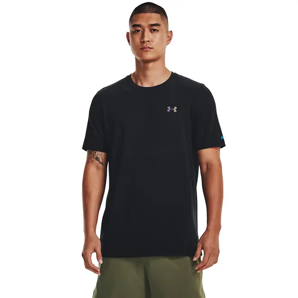 Under Armour Majica Under Armour Vanish Elite Seamless SS Tee Black/ Iridescent XXL