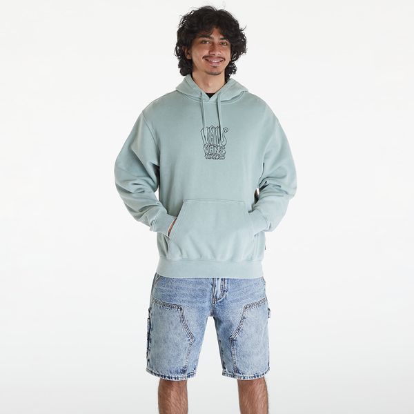 Vans Majica Vans Crash Stack Loose Pullover Hoodie Iceberg Green XL