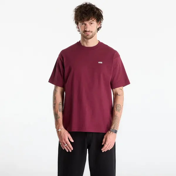 Vans Majica Vans Left Chest II Loose SS T-Shirt Burgundy XXL
