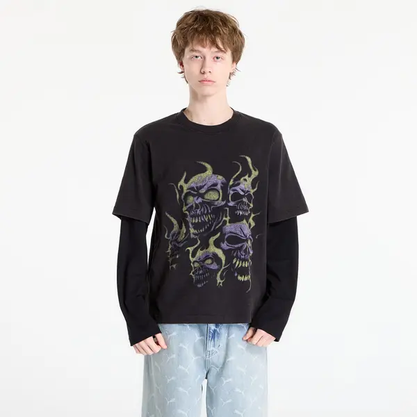 Wasted Paris Majica Wasted Paris M Skull T Age Faded Black/ Black XL