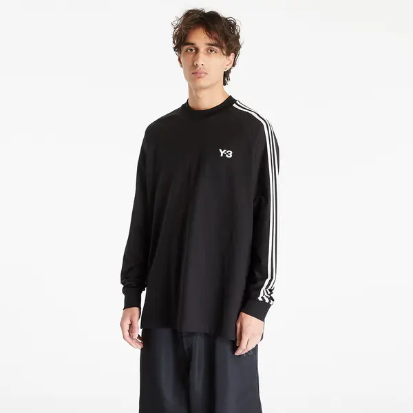 Y-3 Majica Y-3 3-Stripes Long Sleeve Tee UNISEX Black/ Off White XS