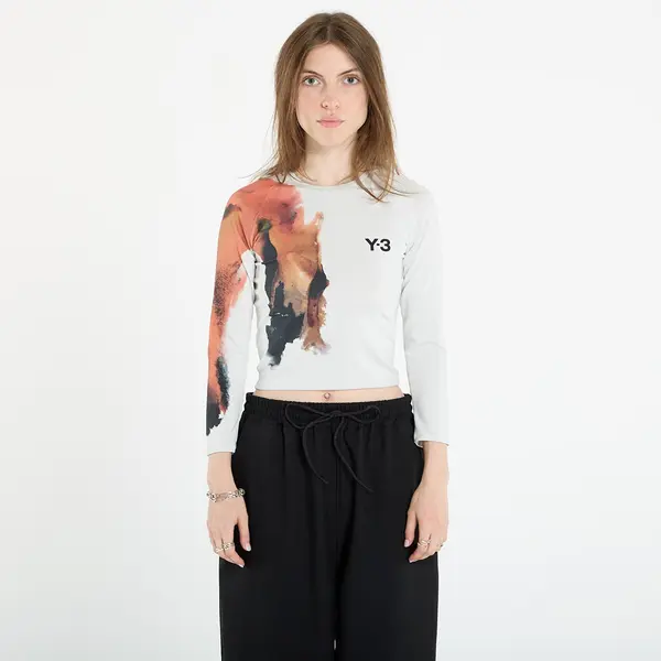 Y-3 Majica Y-3 Crop Longsleeve T-Shirt Orbit Grey L/42
