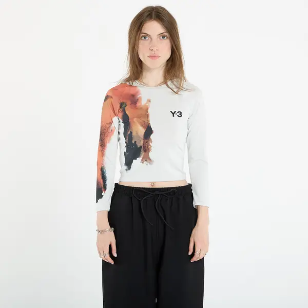 Y-3 Majica Y-3 Crop Longsleeve T-Shirt Orbit Grey S/34