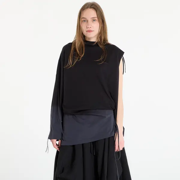Y-3 Majica Y-3 Dip Dye Cinched Drape T-Shirt Black M