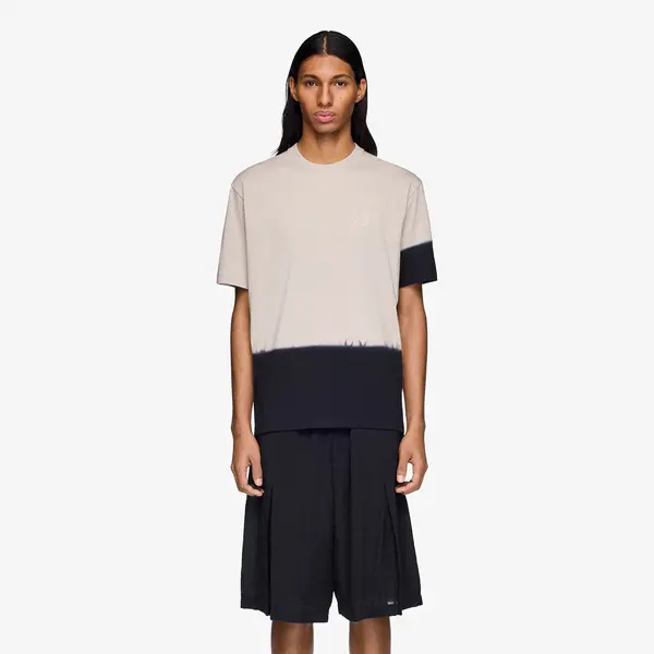 Y-3 Majica Y-3 Dipped Regular Short Sleeve T-Shirt Light Brown/ Black L