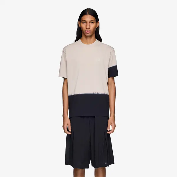 Y-3 Majica Y-3 Dipped Regular Short Sleeve T-Shirt Light Brown/ Black XS