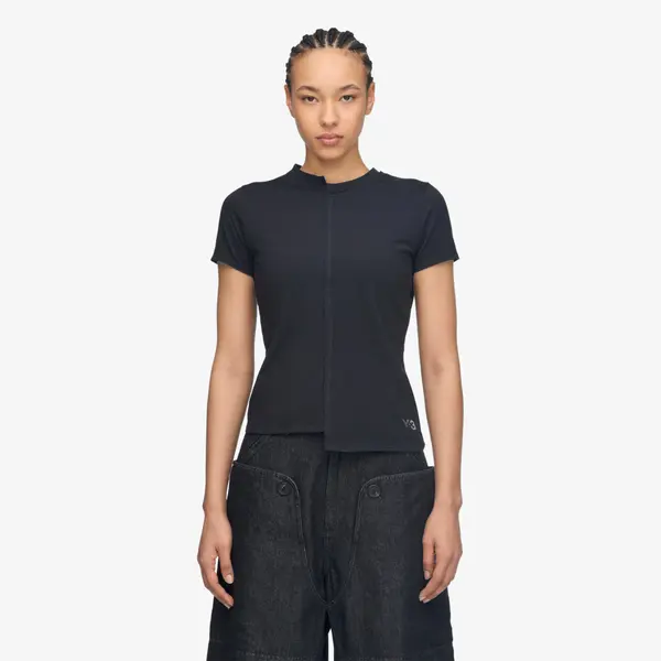 Y-3 Majica Y-3 Fitted Short Sleeve Tee Black M