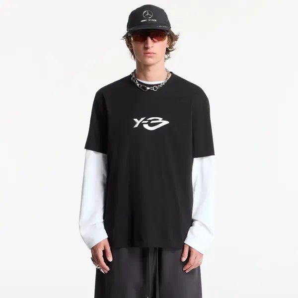 Y-3 Majica Y-3 Liquid Logo Short Sleeve T-Shirt UNISEX Black M